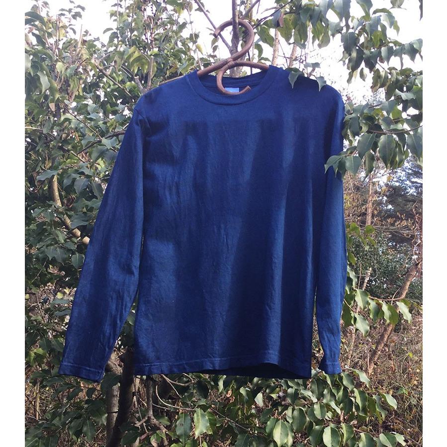 藍染手染め 長袖tシャツ メンズにもレディースにも Sailongst 1 八ヶ岳スタイル 通販 Yahoo ショッピング