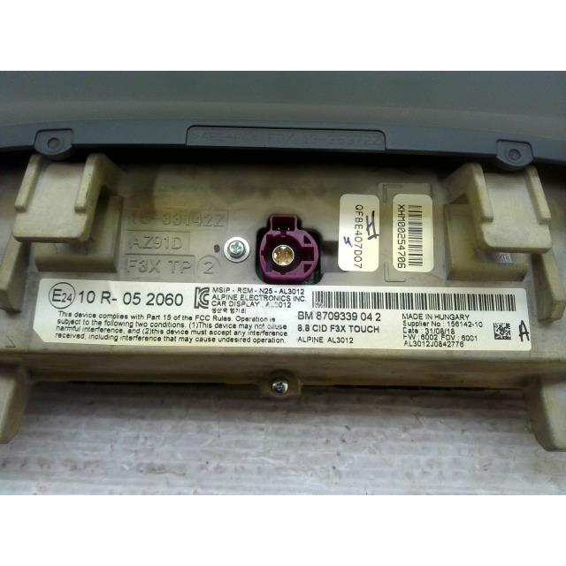 BMW 4シリーズ DBA-4D20 純正 マルチ モニター ビジョン 475