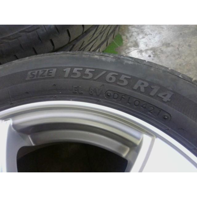 ワゴンR 中古 タイヤホイール ホイル MC22S 14インチ タイヤ付 個人