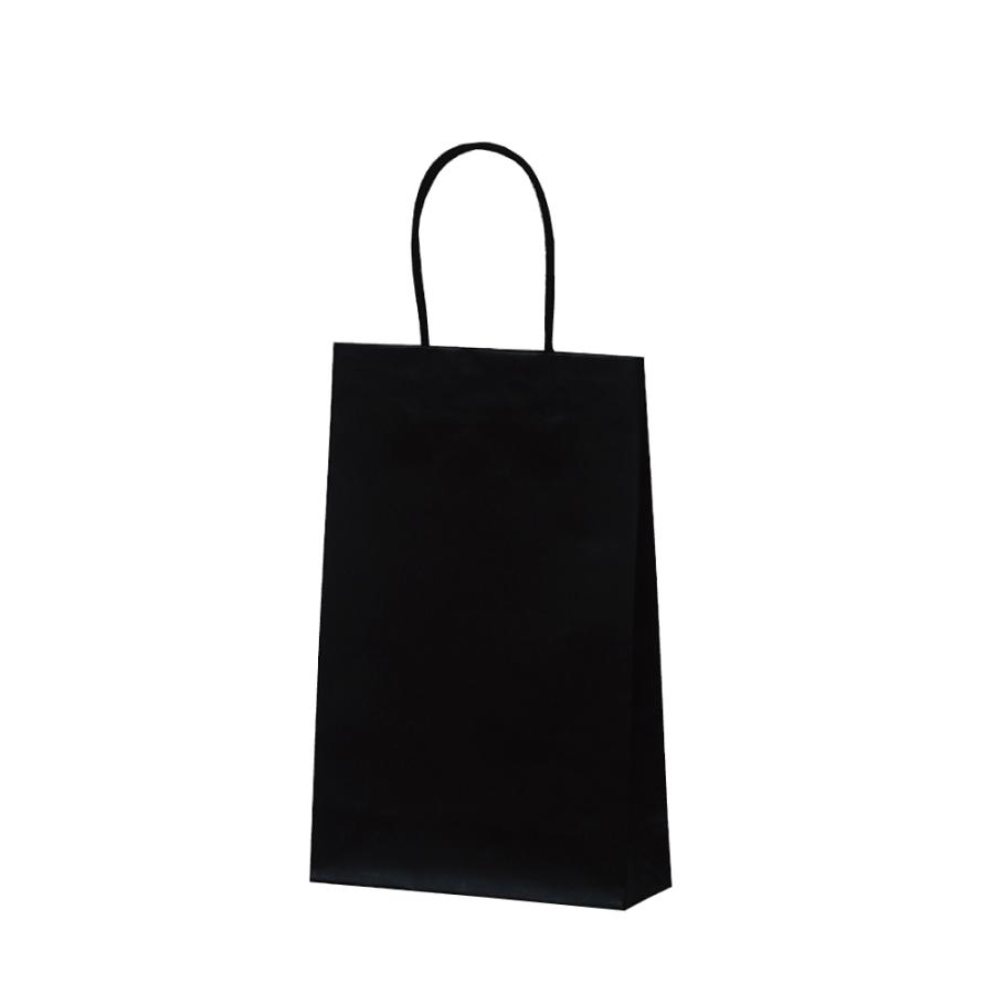 紙手提げ袋 マットバッグ ブラック　S　10枚入 | 