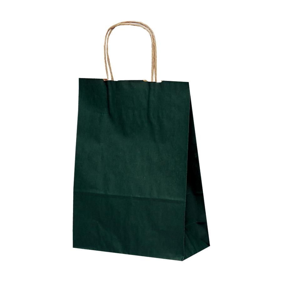 紙袋 手提げ 小さめ/ 【T-3 カラー（緑）グリーン】お徳用25枚入り 業務用 220×100×300 シンプルな無地で幅広いご用途に！ | 