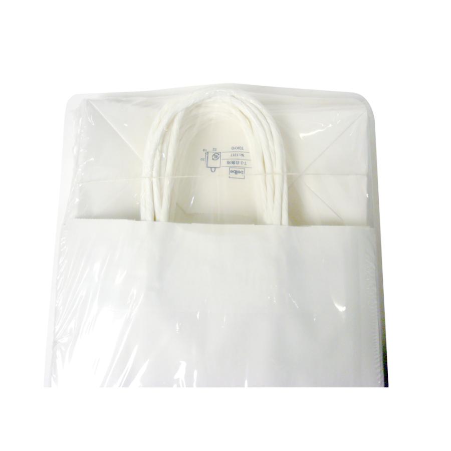 紙袋 手提げ 小さめ/ 【T-3 白無地】お徳用25枚入り 業務用 220×100×300 シンプルなホワイト無地！ギフト、ラッピングに！ |  | 03