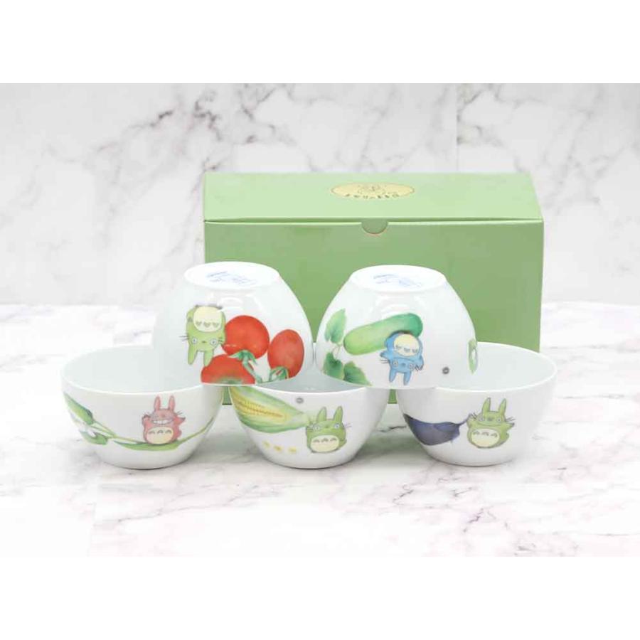 となりのトトロ 野菜シリーズ 11cmボウル 5個 絵変り 1704-15L/VF94579