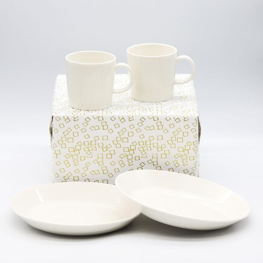 イッタラティーマ (ホワイト) プレート 21cm・マグ300mlペアセット