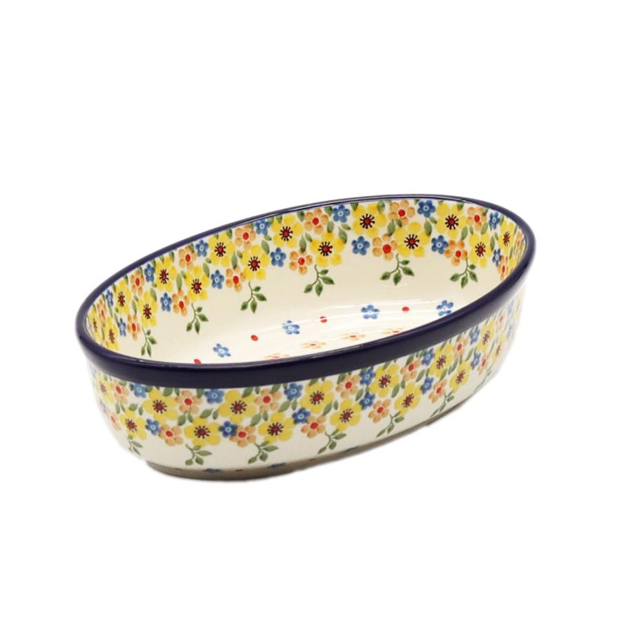 新品ポーリッシュポタリー Artystyczna社 フリルオーブンディッシュ 大 新品ポーリッシュポタリー Artystyczna社 フリルオーブン