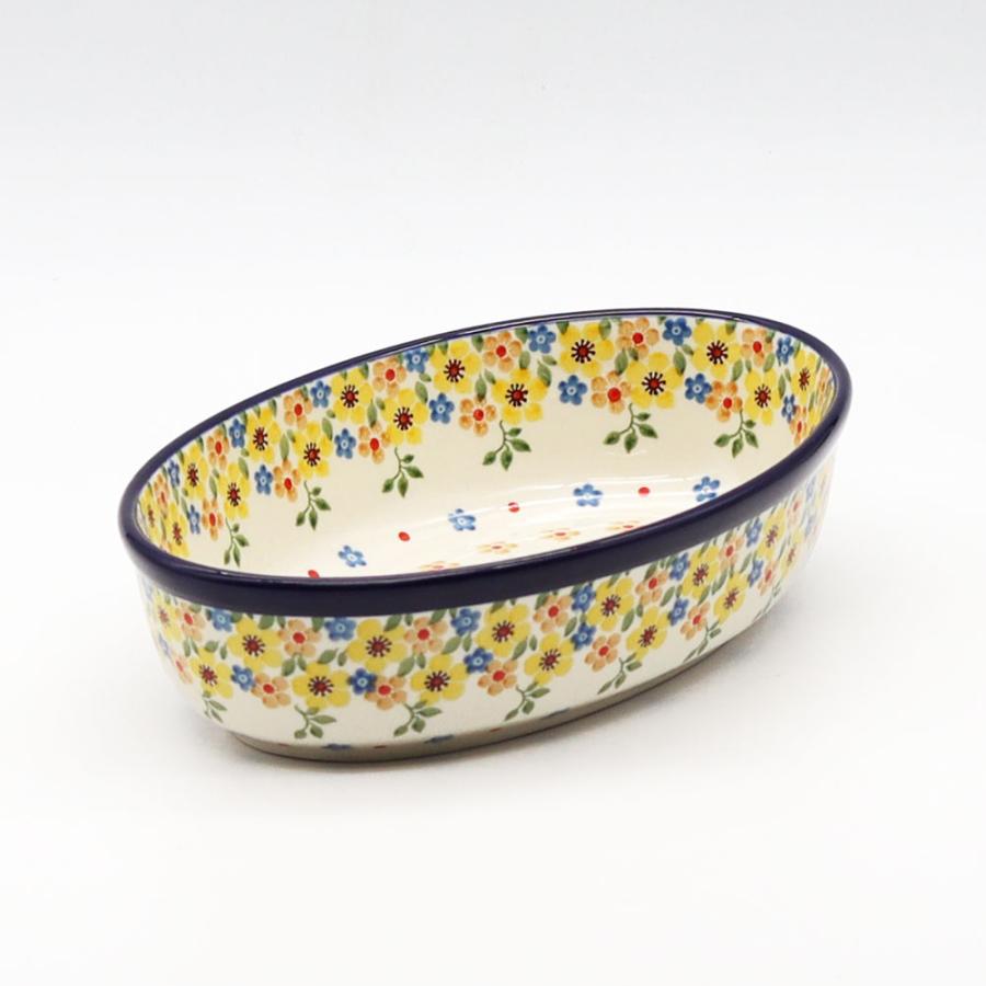 新品ポーリッシュポタリー Artystyczna社 フリルオーブンディッシュ 大 Ceramika Artystyzna 【正規取扱店】ツェラミカ オーブン