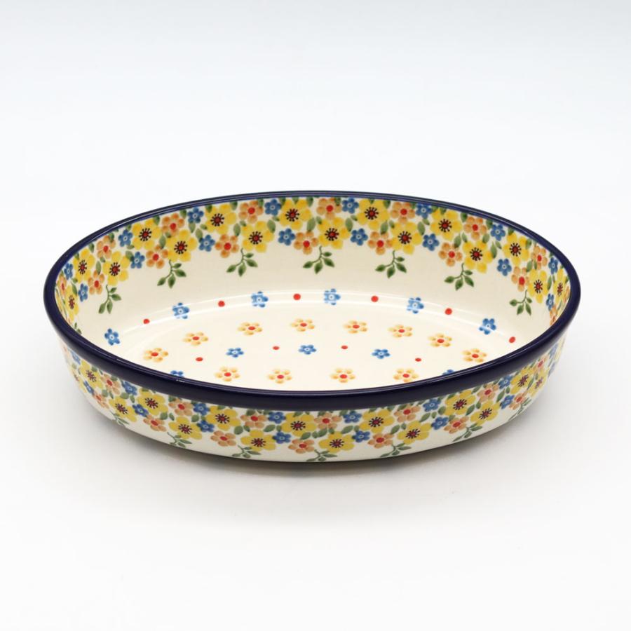 新品ポーリッシュポタリー Artystyczna社 フリルオーブンディッシュ 大