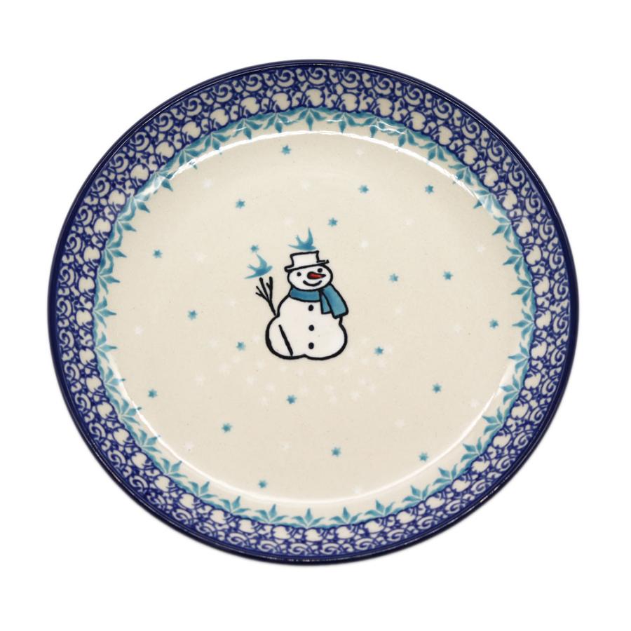 新品 ポーリッシュポタリー ツェラミカ 丸皿 コップ 雪だるま 【公式通販】
