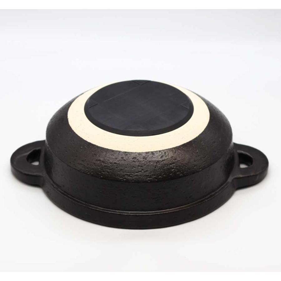 長谷園 【正規取扱店】長谷園 IH対応 ヘルシー蒸し鍋 黒釉 小 ANC-21