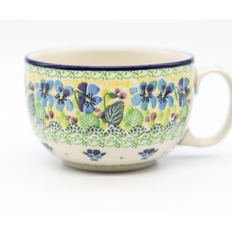 【極美品】【レア！】ポーリッシュポタリー セラミカ スープカップ＆スクエアお皿 Ceramika Artystyzna 【正規取扱店】ポーリッシュポタリー ツェラミカ