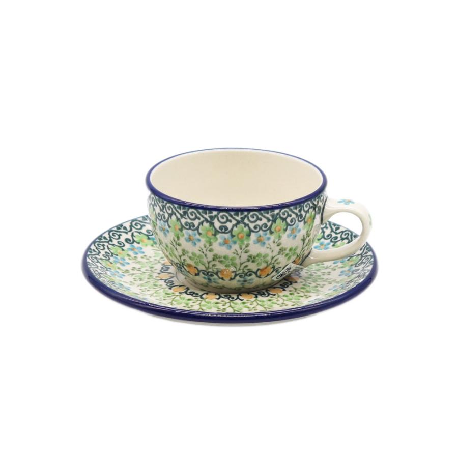 Ceramika Artystyczna カップセット Ceramika Artystyczna 青いバラの
