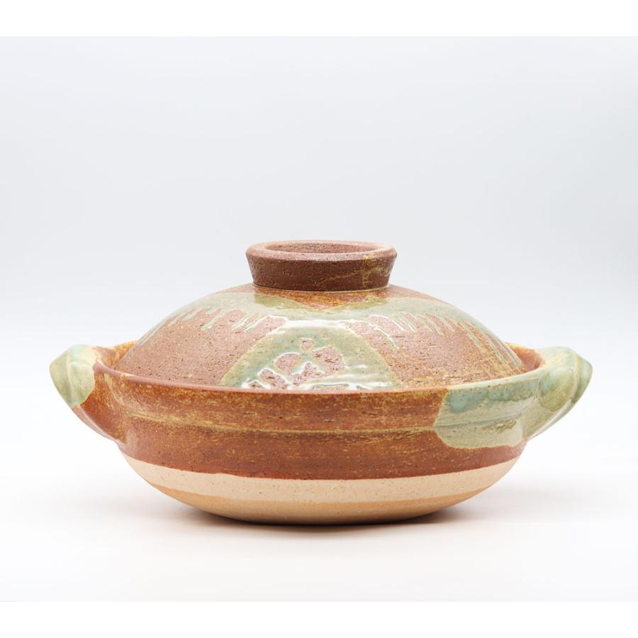 長谷園 【正規取扱店】長谷園 伊賀土鍋 伊賀釉 大 ANI-03 直火 日本製