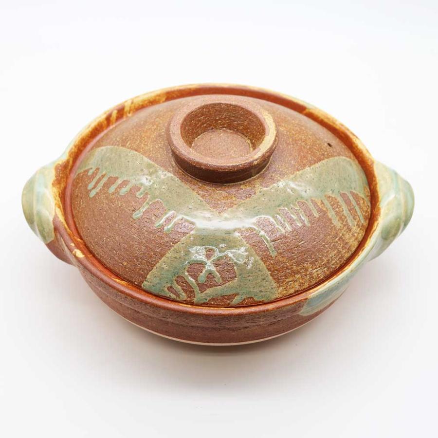 長谷園 【正規取扱店】長谷園 伊賀土鍋 伊賀釉 大 ANI-03 直火 日本製