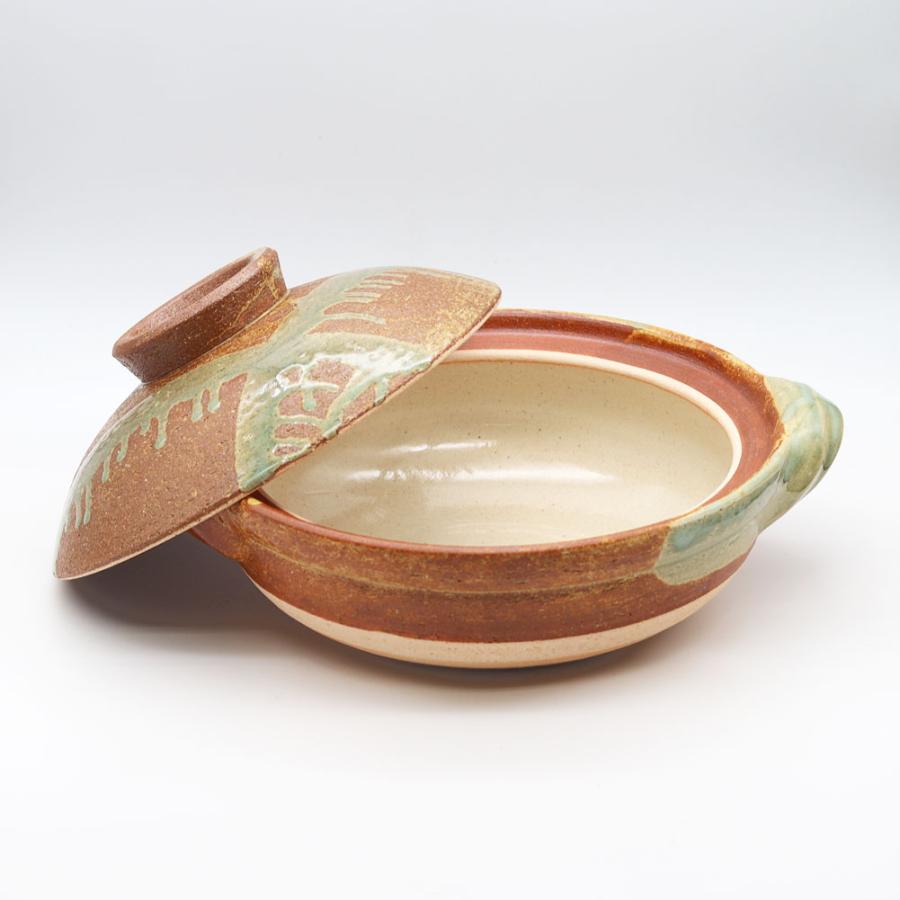 長谷園 【正規取扱店】長谷園 伊賀土鍋 伊賀釉 大 ANI-03 直火 日本製