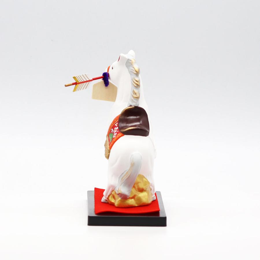 薬師窯 錦彩招福午 天翔・破魔矢付 薬師81 干支 置物 令和8年 2026年