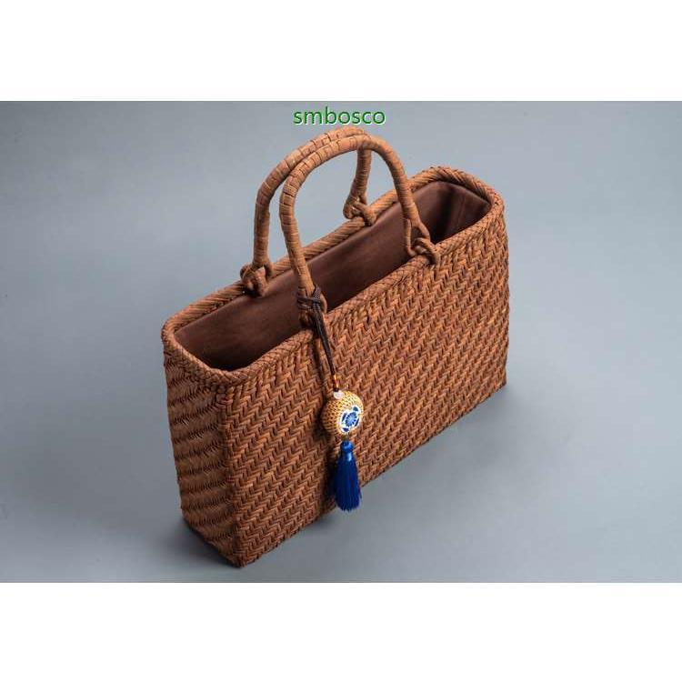 高級品 山葡萄かごバッグ 職人手作り 山ぶどう籠 巾着 丈夫 お洒落 レトロ やまぶどう籠 手編み 網代編み 大容量 かごバッグ 送料無料_5