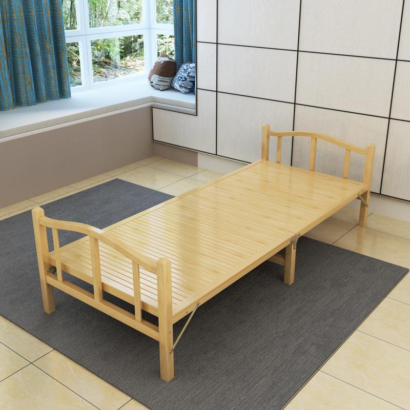 組立不要】折りたたみベッド 横幅81cm 竹庭 ベッド ベッドフレーム