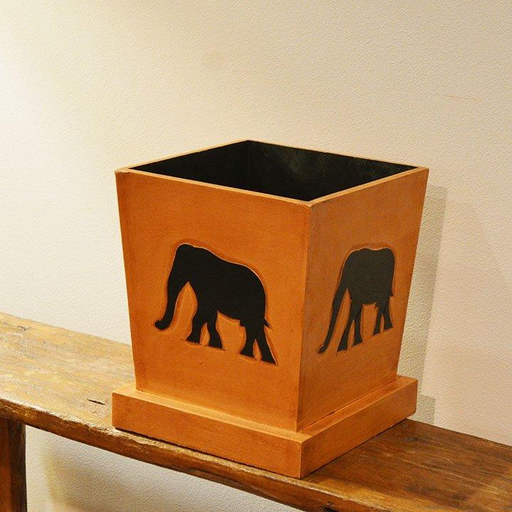 バリ島家具　室内用鉢カバー(22) アジアン バリ 雑貨 ♪バリ島の鉢カバーM（5〜7号鉢用）♪ インテリア