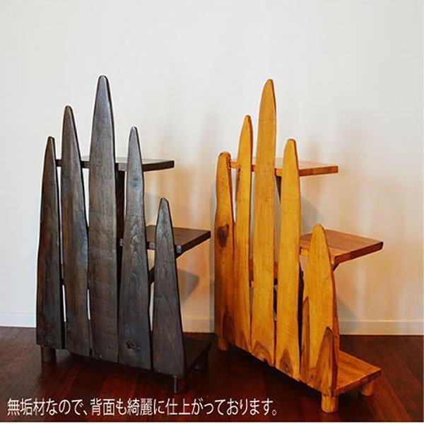 アジアン家具 木製 バリ ♪ARサボテンラック80cm（DB）♪ インテリア