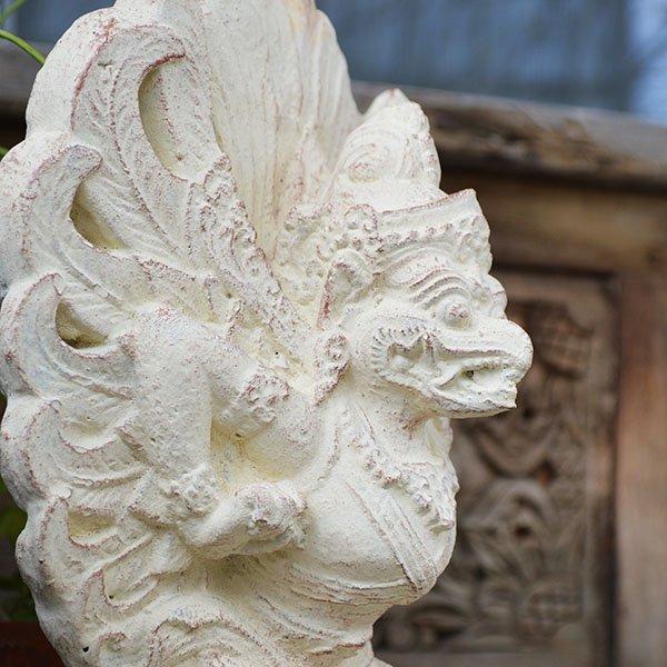 アジアン バリ 雑貨 ♪【6月下旬入荷予定】バリ島ガルーダ像（30cm 白 