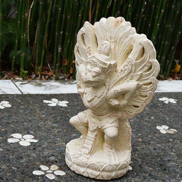 アジアン バリ 雑貨 ♪【6月下旬入荷予定】バリ島ガルーダ像（30cm 白