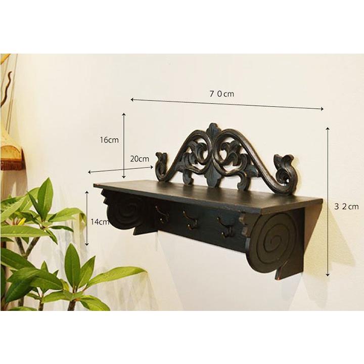 輸入品◆アジアンチェスト◆木製棚 木彫り3段ラック◆彫刻入り 輸入品◇アジアンチェスト◇木製棚 木彫り3段ラック◇彫刻入り 棚・