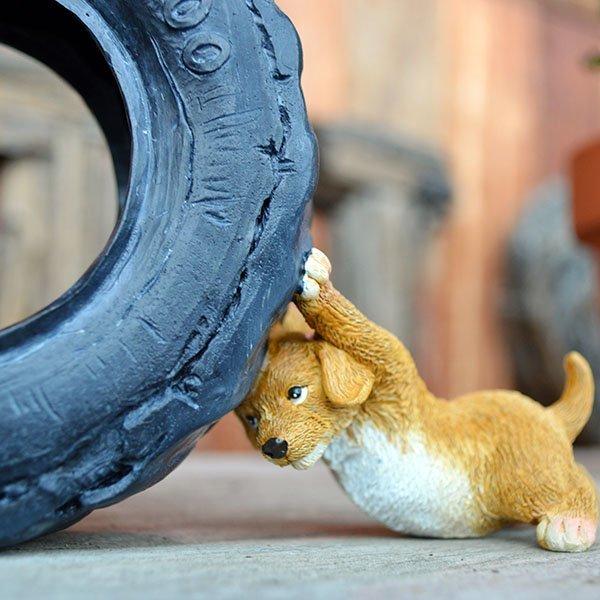 皿を持つ犬　犬の置き物　アジアン　オブジェ　ブロンズ像 皿を持つ犬 犬の置き物 アジアン オブジェ ブロンズ像 皿を持つ犬 犬