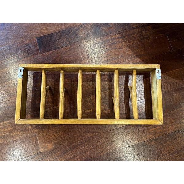 アジアン バリ 雑貨 ♪チークの根壁掛けハンガーフック6個付