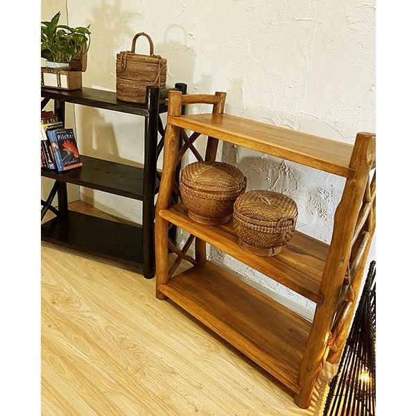 7月上旬入荷】アジアン家具 木製 バリ ♪AR 2段オープンラック 7月上旬入荷】アジアン家具 木製 バリ ♪AR 2段オープンラック