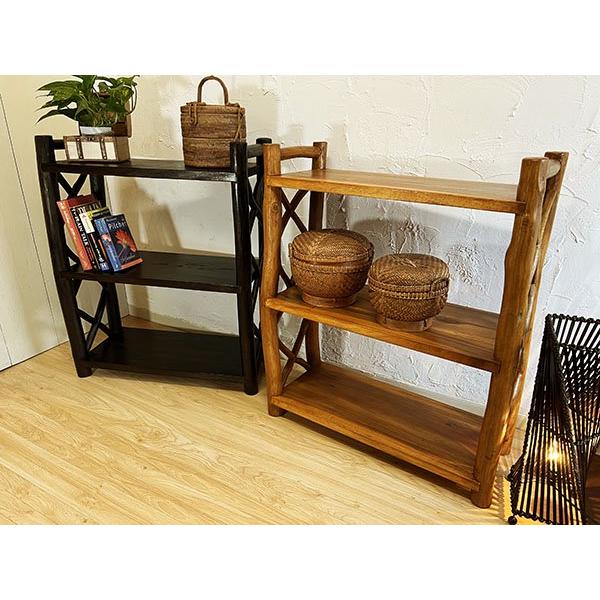 7月上旬入荷】アジアン家具 木製 バリ ♪AR 2段オープンラック 7月上旬入荷】アジアン家具 木製 バリ ♪AR 2段オープンラック