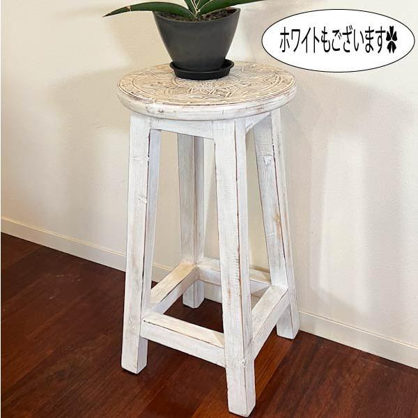 スツール 木製 カウンター キッチン 花台 椅子 チェア ♪ボタニカル