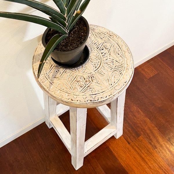 10月中旬入荷予定】スツール 木製 カウンター キッチン 花台