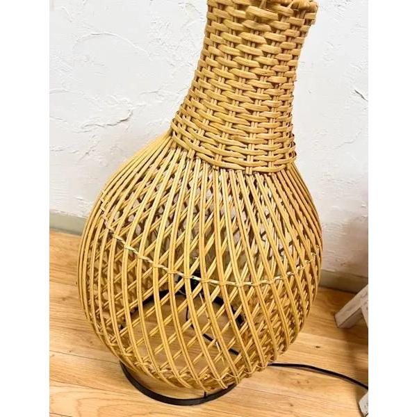 ラタンアンシュランプ60cm♪ スタンドライト 間接照明 フロア ランプ