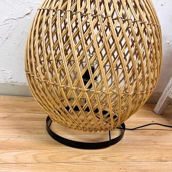 ラタンアンシュランプ60cm♪ スタンドライト 間接照明 フロア ランプ