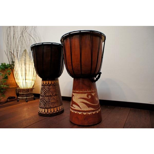 アジアン雑貨 バリ (スカルプジャンベ(M) ジャンベ インテリア 楽器