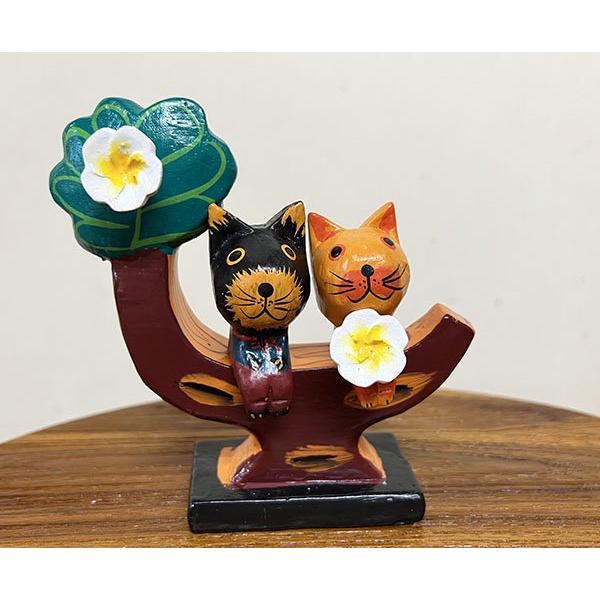ゆうはる♡リピーター様リクエスト　猫　オーナメント　キャット LxRx9 猫 置物 リアル ねこ ネコ キャット リアルな猫の置物