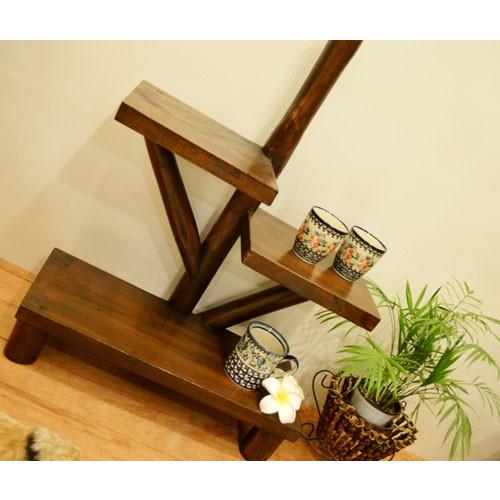 アジアン家具 収納家具 ラック (AR3段テーブルラック(ダーク アジアン家具 収納家具 ラック (AR3段テーブルラック(ダーク