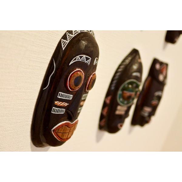 壁飾り 壁面装飾 ウォールデコ オブジェ インテリア小物 アジアン雑貨 バリ ♪アフリカンミニマスクD♪ おしゃれ エスニック アジアンインテリア インテリア雑貨 |  | 03