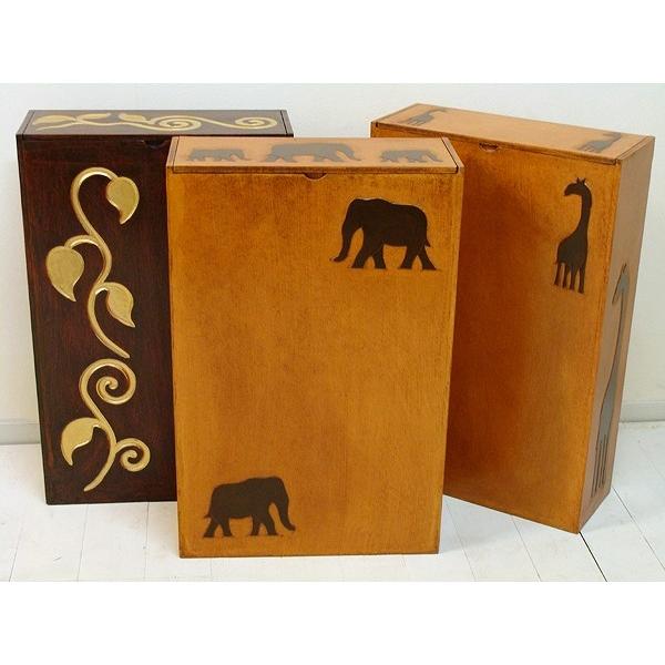 ごみ箱 ダストボックス マルチボックス 木製 アジアン雑貨 ♪たっぷり収納のマルチストッカー♪ インテリア雑貨 収納雑貨 デザイン雑貨 |  | 01