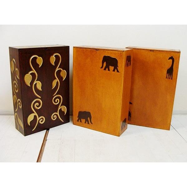 ごみ箱 ダストボックス マルチボックス 木製 アジアン雑貨 ♪たっぷり収納のマルチストッカー♪ インテリア雑貨 収納雑貨 デザイン雑貨 |  | 02