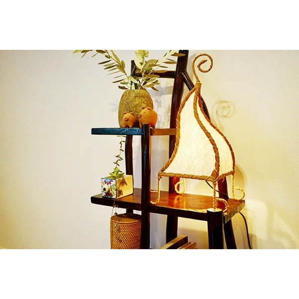 収納ラック 棚 おしゃれ 木製 花台 飾り棚 ♪チークの根のナチュラル