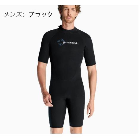 ウェットスーツ ダイビング 半袖 1.5mm フルスーツ レディース メンズ