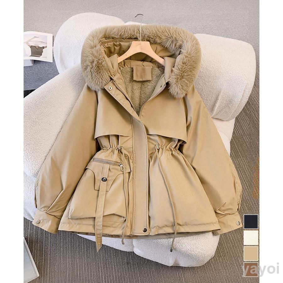 ファーフード付きモッズコートレディース冬 : yourchoice - 通販