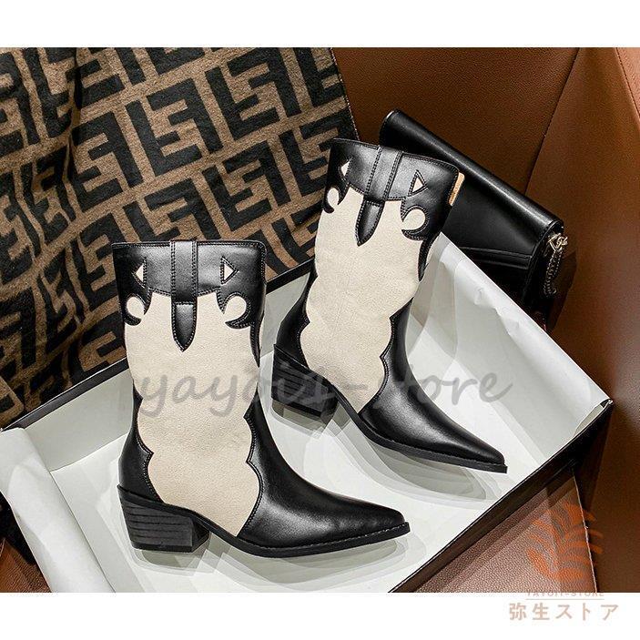 海外最新 オシャレ 個性的 ロング ブーツ 差のつくクラシカルなデザイン かわいい ミセス 可愛い 女子会 美人 ブラックママ ホワイト お買い物 お散歩 シンプル 幾何学模様 歩きやすい レインシューズ ブーツ Www Ja Kitakyu Or Jp