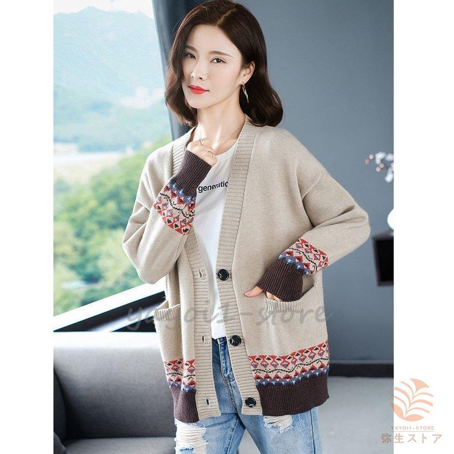 国内正規総代理店アイテム カーディガン トップス 長袖 Vネック ニット ポケット ボタン ナチュラルコーデ お出かけファッション 休日スタイル 女子旅 大人可愛い ストリート Heirloomedblog Com