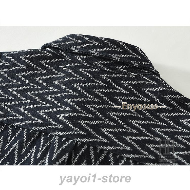 シャツジャケット カバーオール シャツ メンズ 長袖 柄物 柄シャツ ポケット おしゃれ ワークシャツ 春 春服 秋 冬 メンズ長袖シャツ トップス | ブランド登録なし | 12