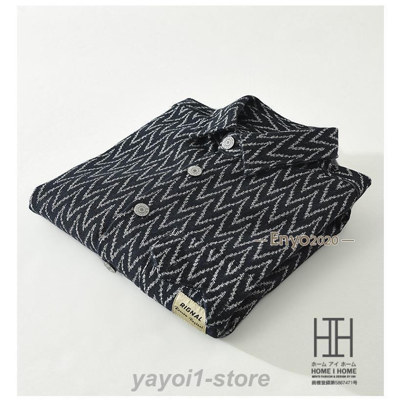 シャツジャケット カバーオール シャツ メンズ 長袖 柄物 柄シャツ ポケット おしゃれ ワークシャツ 春 春服 秋 冬 メンズ長袖シャツ トップス | ブランド登録なし | 02