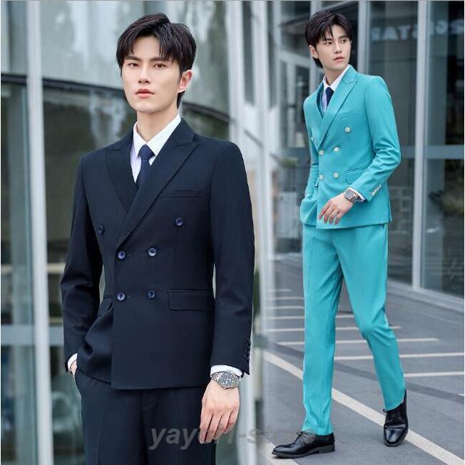 メンズ パンツスーツ セット 春 秋 冬 2点セット テーパードジャケット