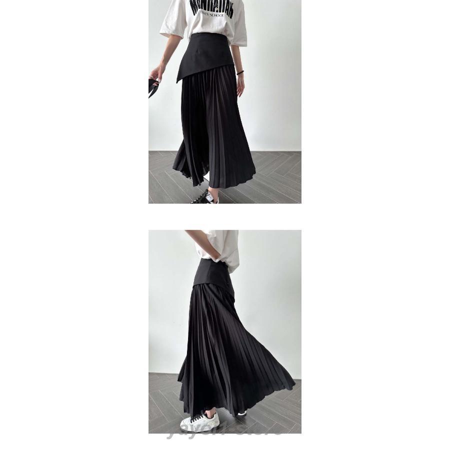 Y's 総柄 異素材切替 フレアスカート 2 楽天市場】異素材 デニムスカート スカート レディース ロング