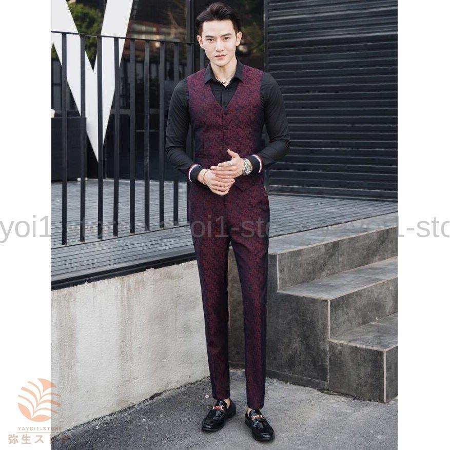 披露宴 二次会 スーツ メンズ 新生活 5XLまで 細身スーツ 3ピーススーツ 紳士服 結婚式 スリムスーツ カジュアル ビジネススーツ フォーマルスーツ パーティー 